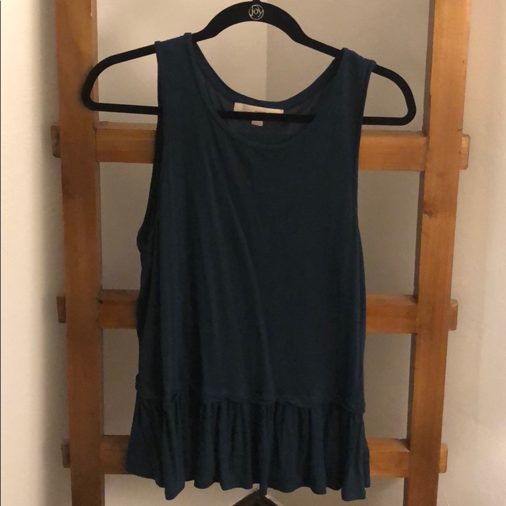 Loft Long Peplum Tank